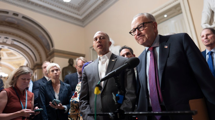 Schumer, Jeffries vow to oppose GOP government funding plan