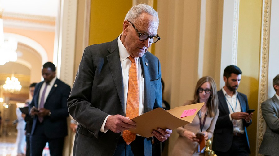 Schumer surprises Republicans with a proposal to require a vote on the Epstein documents