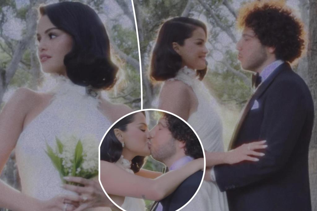 Selena Gomez dons a beautiful Ralph Lauren wedding gown for her marriage to Benny Blanco