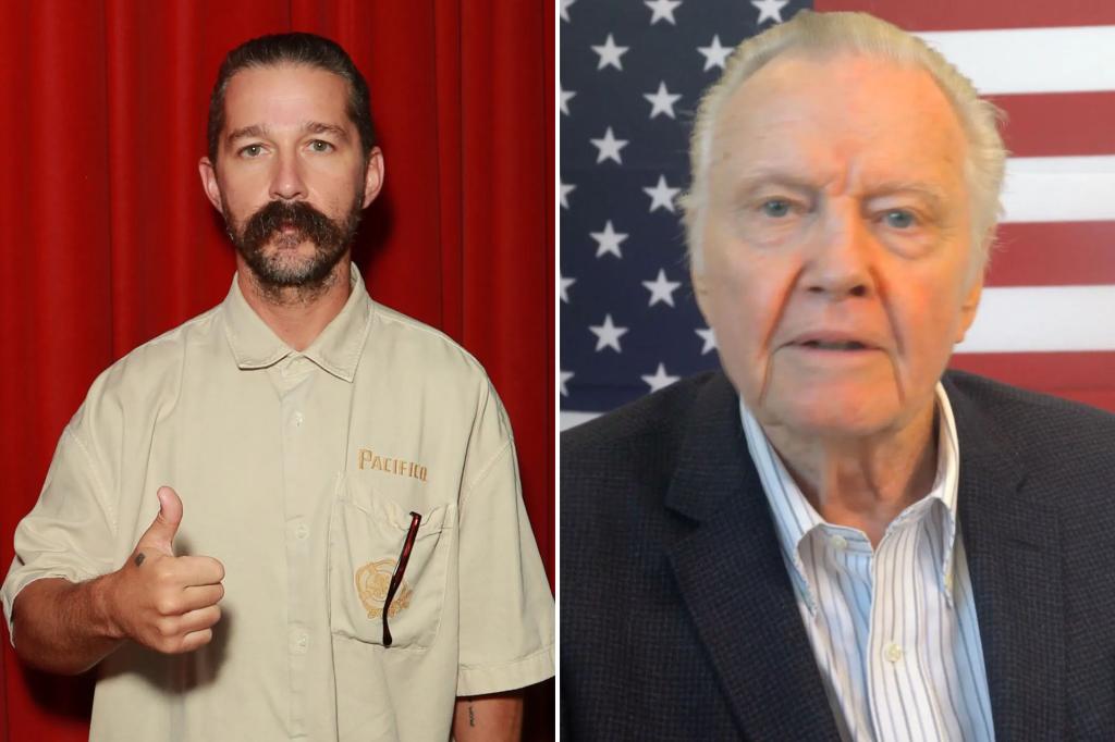 Shia LaBeouf reconciles with pro-Trump, conservative co-star Jon Voight