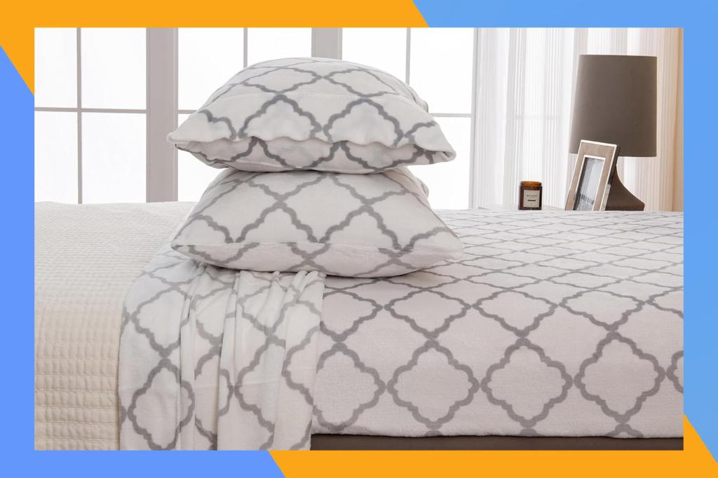 Soft micro-fleece sheet set from Great Bay Home is 53% discounted