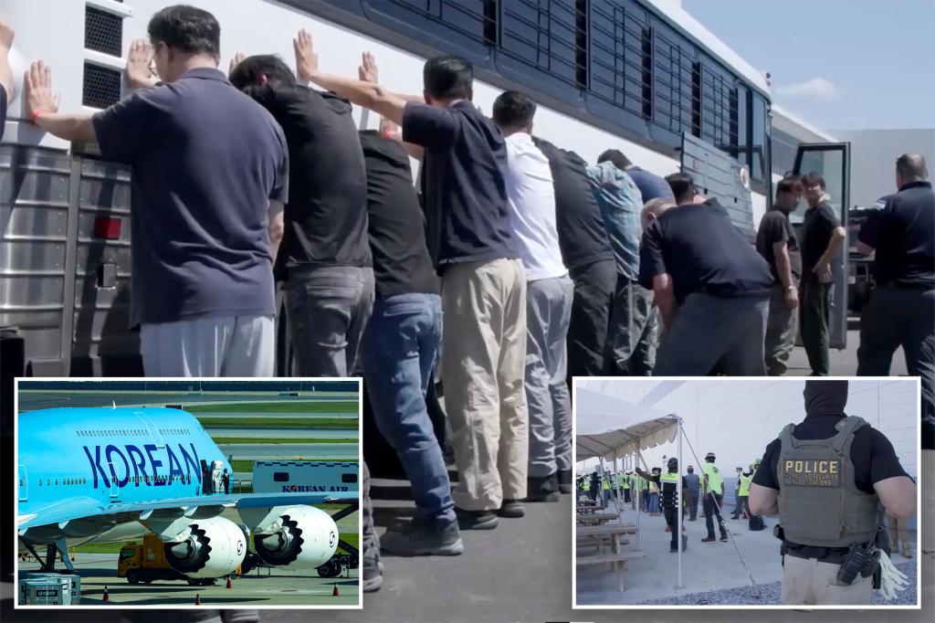 South Korea dispatches a plane to the US to retrieve workers held in an immigration operation.