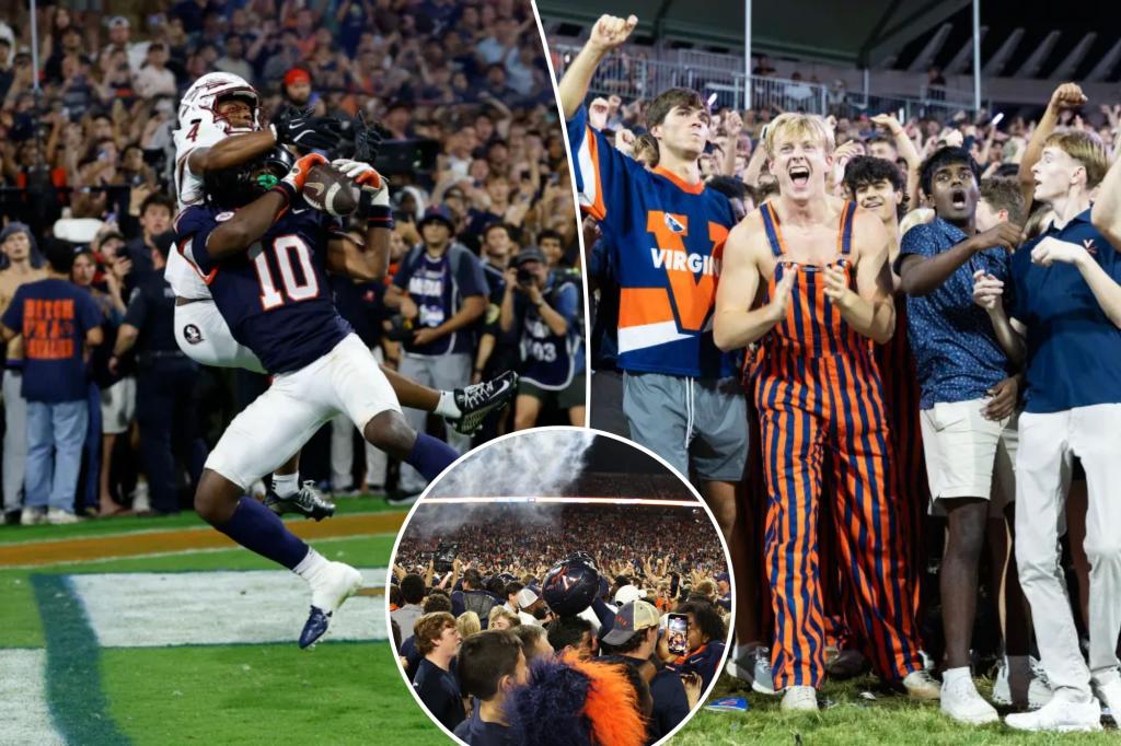 Squirrel White from Florida State is doing fine after being surrounded by Virginia fans.