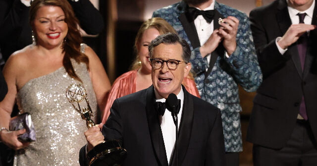 Stephen Colbert Claims We’re ‘Losing’ Our Nation in Acceptance Speech