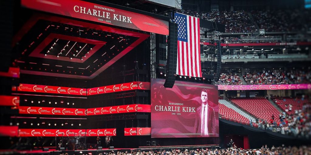 Streamer on the left labels Charlie Kirk's memorial a 'Nazi rally' and ends up embarrassing himself.