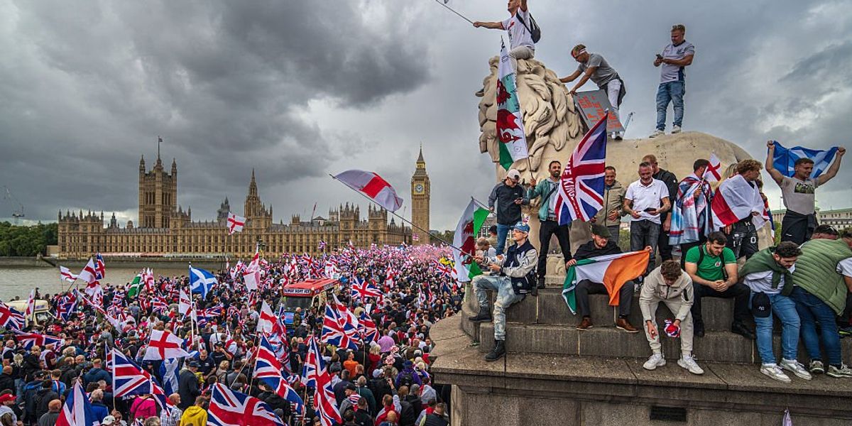 Supporters fill the streets of London for the Unite the Kingdom festival: 'A cultural change has started'