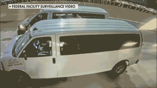 Surveillance footage from the Dallas ICE shooting reveals agents protecting detainees.