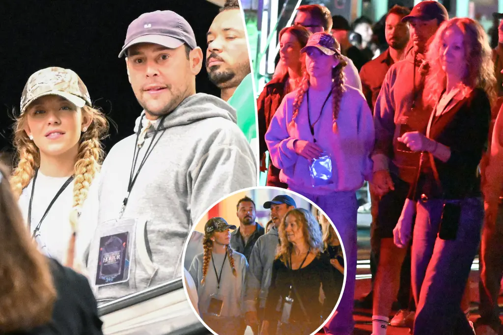 Sydney Sweeney and Scooter Braun go on a double date with her parents at Halloween Horror Nights
