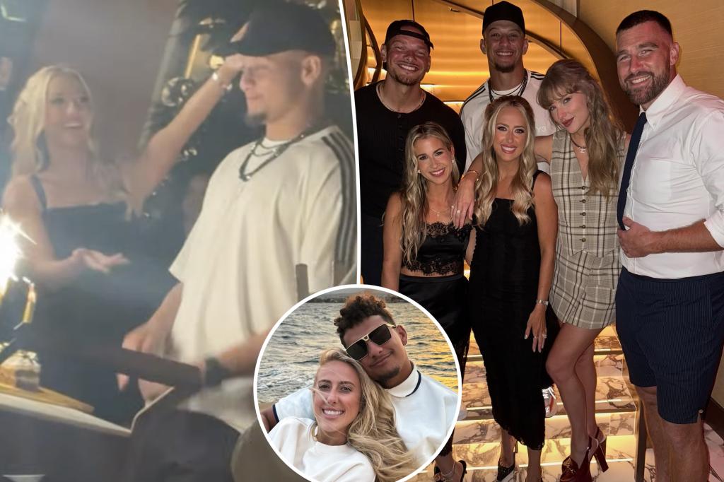 Taylor Swift and Travis Kelce mark Patrick Mahomes' 30th birthday following the Chiefs' defeat