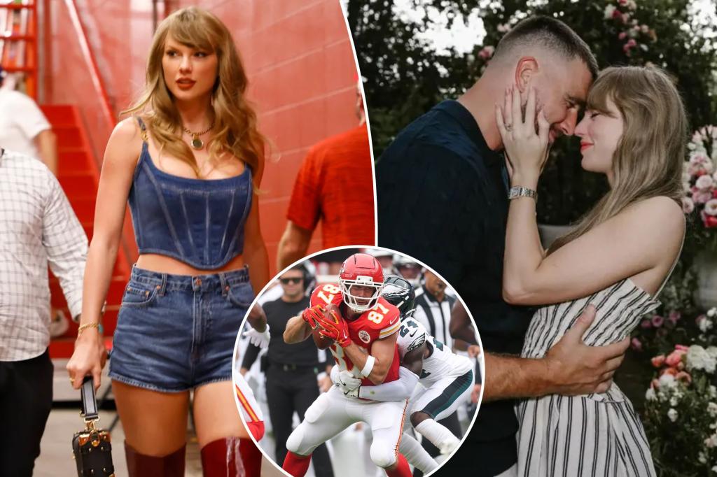 Taylor Swift discreetly watches the Chiefs' home game against the Eagles
