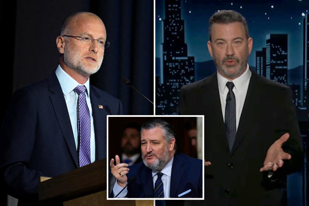 Ted Cruz likens FCC's Brendan Carr to a mob leader over Jimmy Kimmel criticism