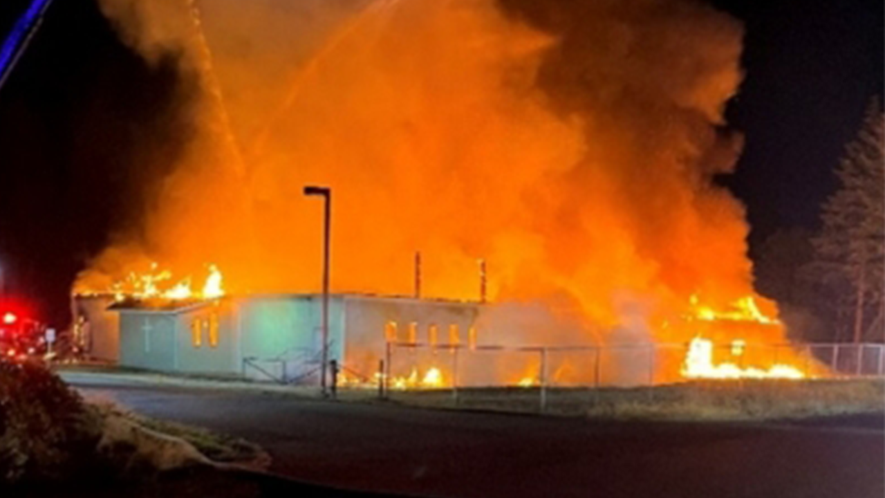 Texas woman receives a 6-year sentence for church arson in Washington state