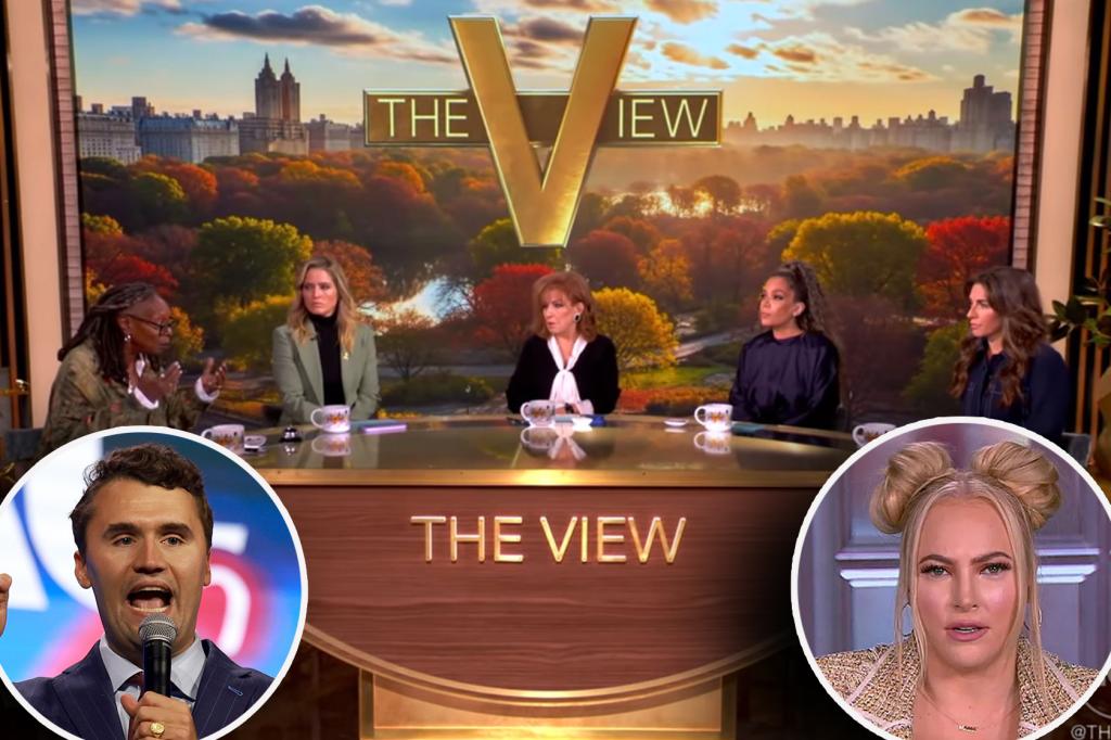 'The View' responds to the shooting involving Charlie Kirk following Meghan McCain's caution.