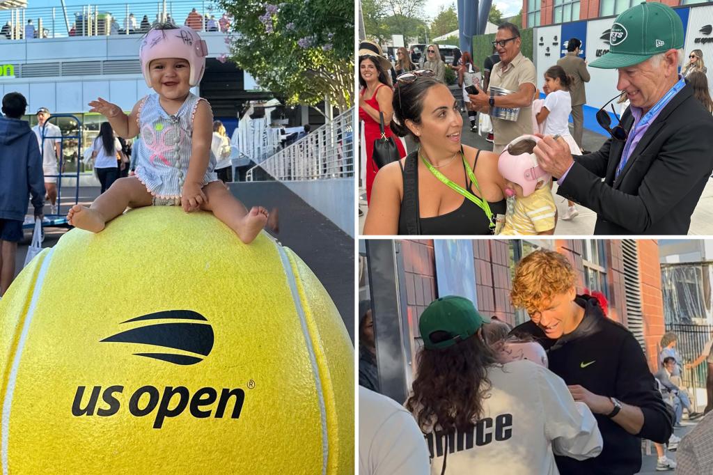The most memorable baby at the US Open becomes popular for collecting autographs from top tennis stars.