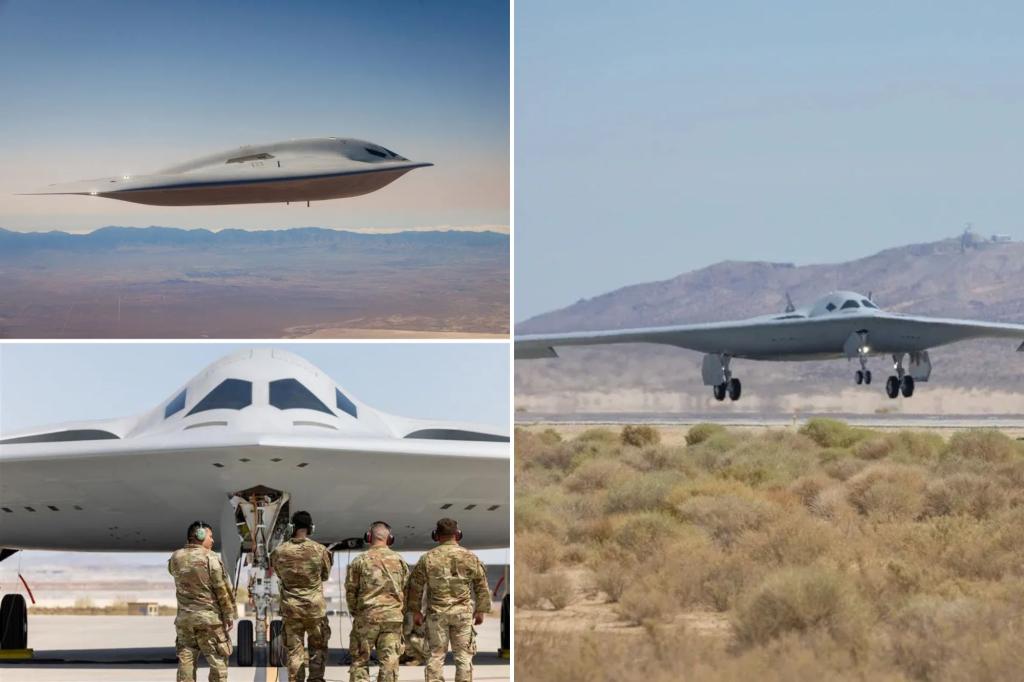 The new stealth B-21 Raider moves forward as the second bomber makes its first flight.