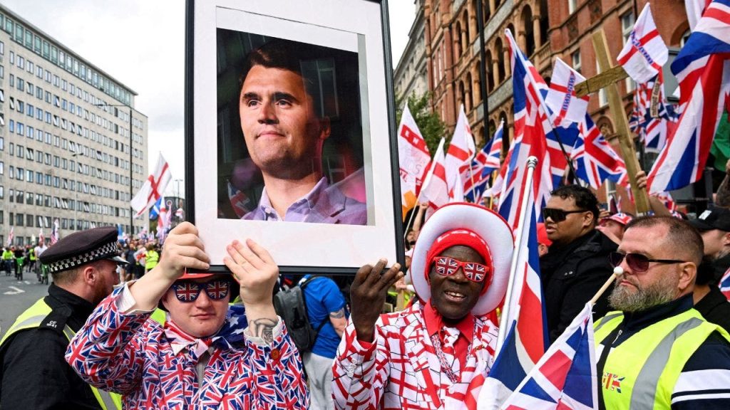 Thousands gather in London to celebrate Charlie Kirk, while Musk criticizes the left.