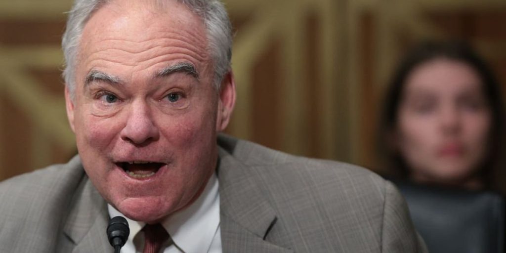 Tim Kaine attempting to sneak a ban on Hegseth changing base names into the military budget