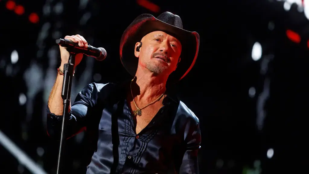 Tim McGraw maintaining his shaved head following his new look introduction in July