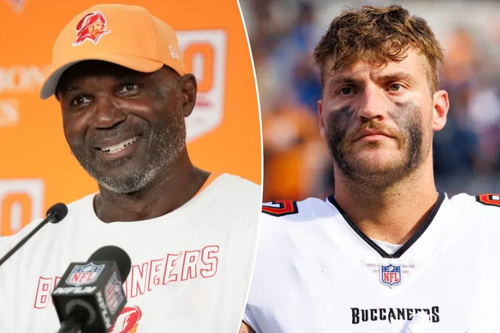 Todd Bowles playfully remarks that he and Bucs' Payne Durham are 'secret lovers' during a lighthearted press conference