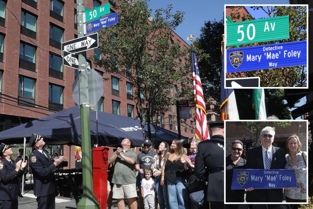 Trailblazing police detective Mary 'Mae' Foley recognized with a street renaming in NYC