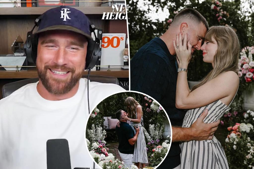 Travis Kelce speaks out about his engagement to Taylor Swift