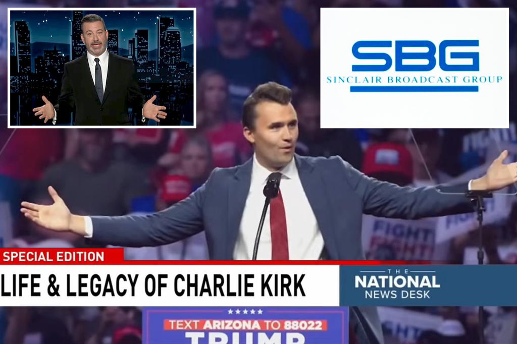 Tribute to Charlie Kirk canceled by Sinclair after the company received threats against its ABC stations.