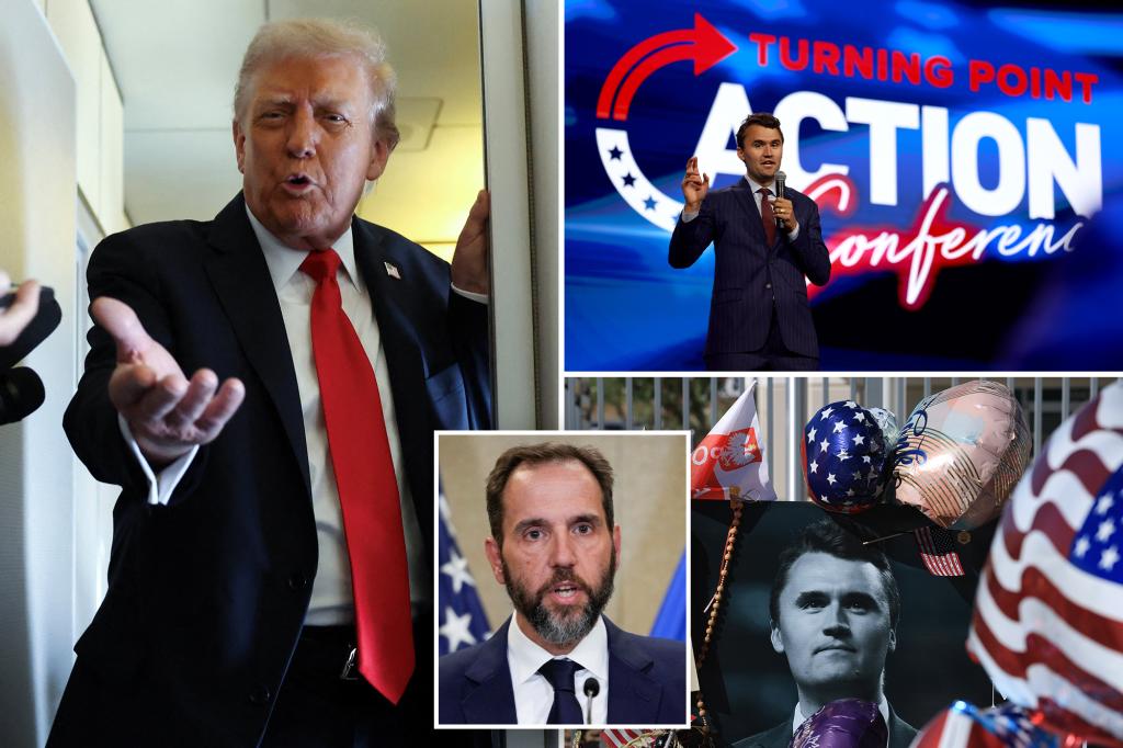 Trump alleges that the Biden administration misused the Justice Department to attack Charlie Kirk and Turning Point USA in an effort to dismantle their movement.