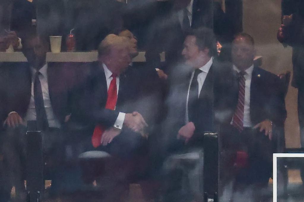 Trump and Musk meet at funeral service for Charlie Kirk, marking their first public appearance together after a contentious dispute.