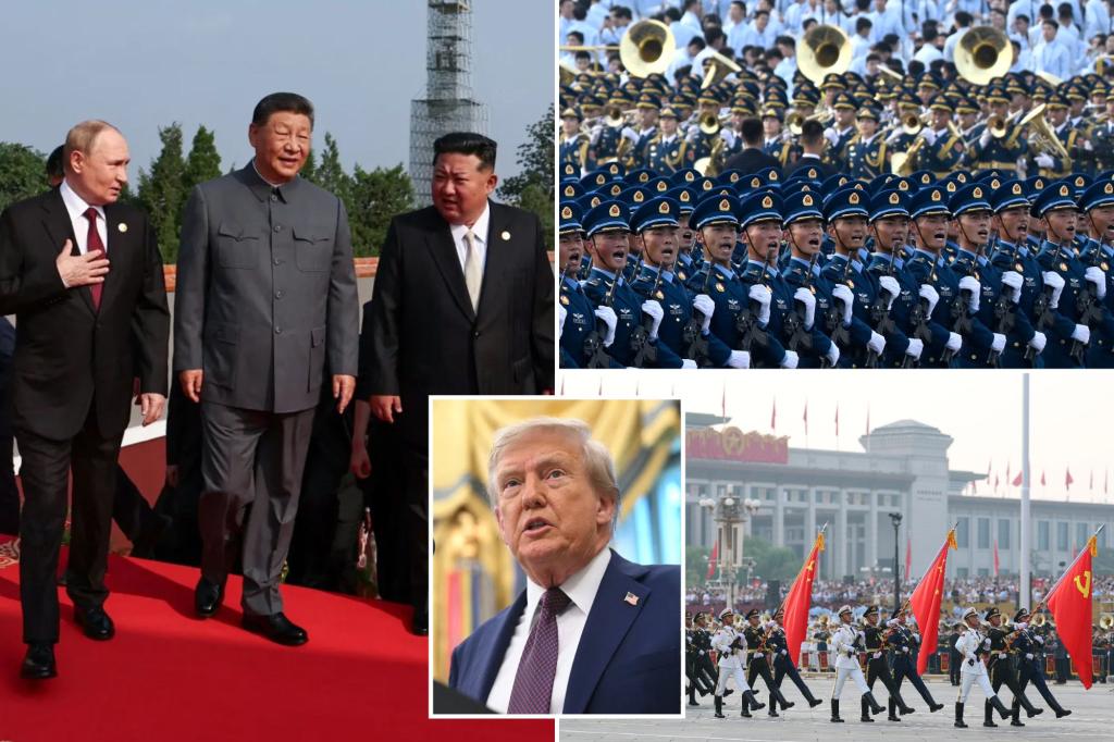 Trump claims Putin, Kim Jong Un, and Xi Jinping are working together against the US during their gathering at a military parade in China