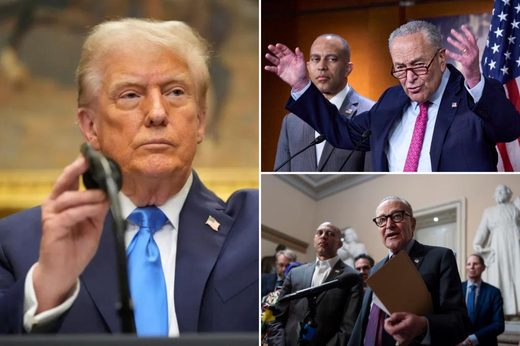 Trump ends government shutdown discussions with Jeffries and Schumer due to 'unserious and ridiculous demands'