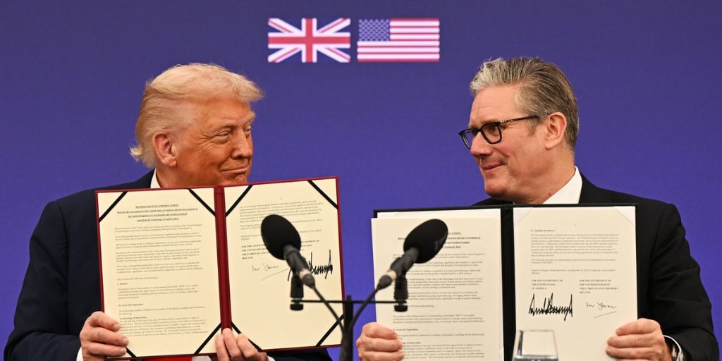 Trump finalizes new technology agreement with the UK