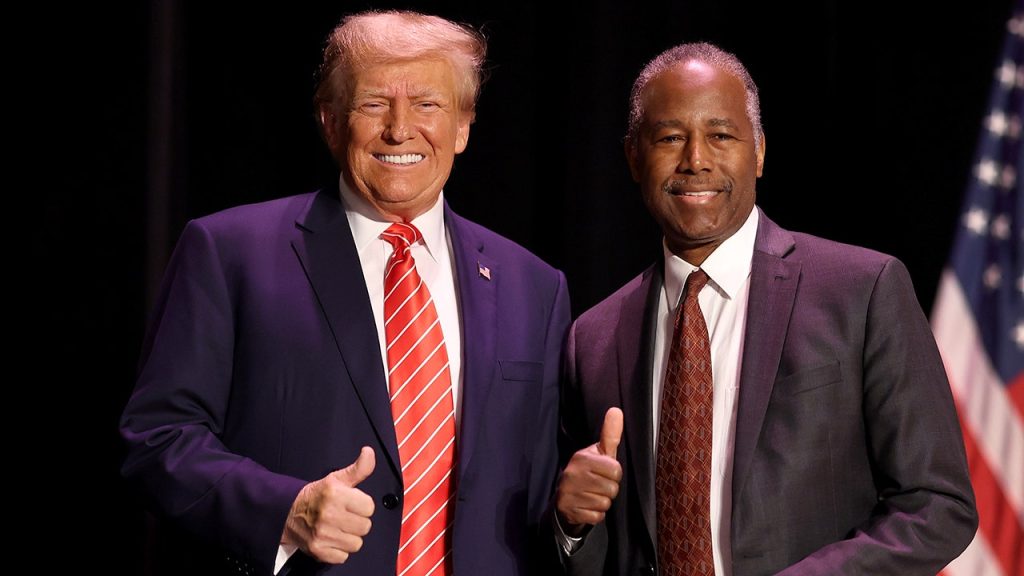 Trump intends to recognize Ben Carson with the Presidential Medal of Freedom.