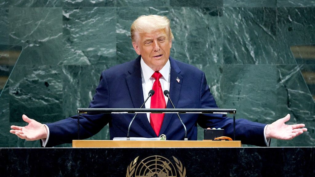 Trump makes light of escalator and teleprompter problems during UN speech