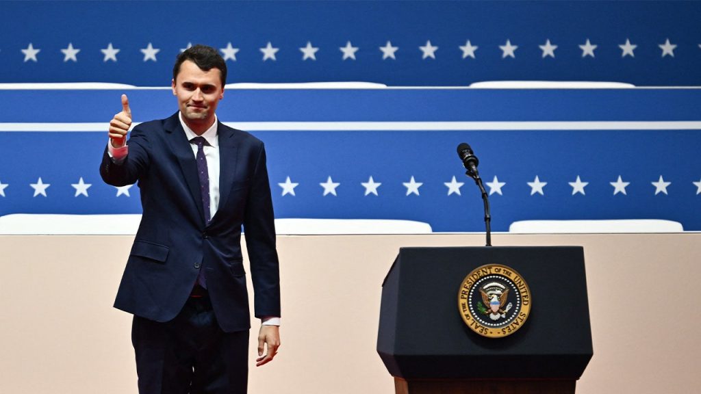 Trump mentioned that Charlie Kirk might have been president one day.