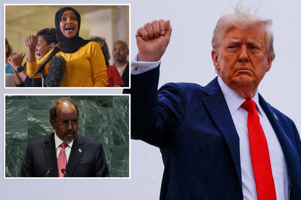 Trump proposes that the Somali president should reclaim Rep. Ilhan Omar after she criticized Charlie Kirk’s legacy.