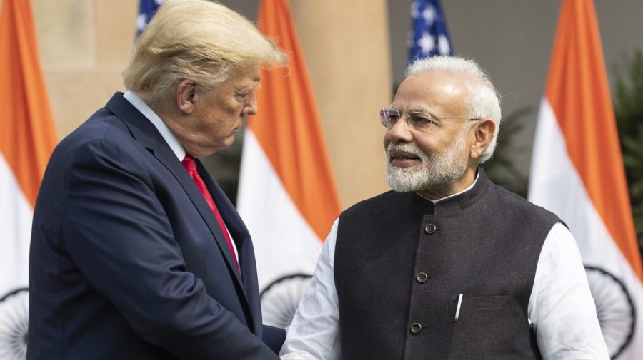 Trump states that the US and India are still discussing a trade agreement.