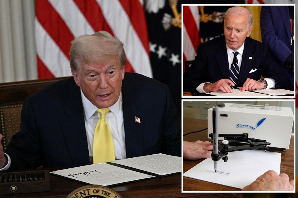 Trump suggests 'Biden Autopen' portrait in new White House 'Wall of Fame' gallery, according to report