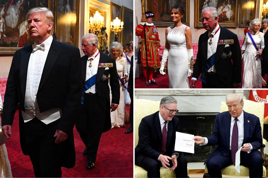 Trump unexpectedly invites himself to a UK State Banquet hosted by King Charles, according to reports.