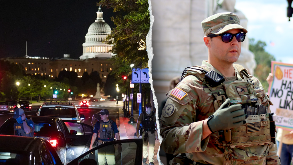 Trump's efforts in Washington persist through Labor Day with additional arrests.