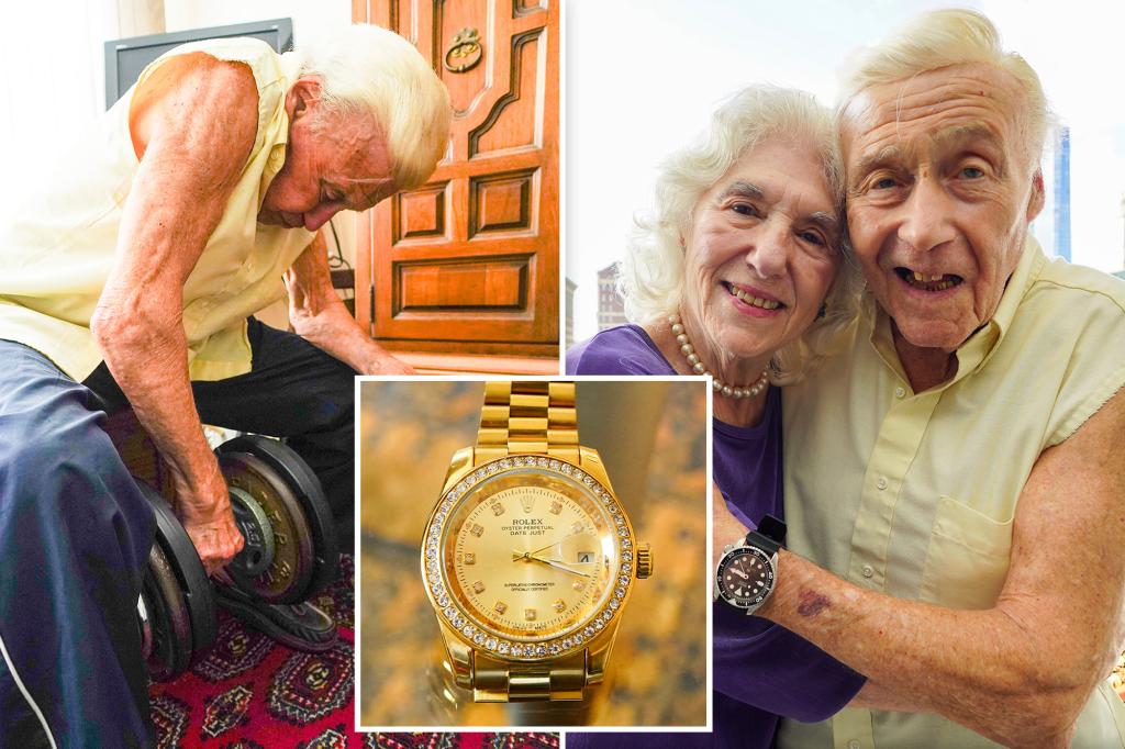 Twisted her arm three-quarters of the way