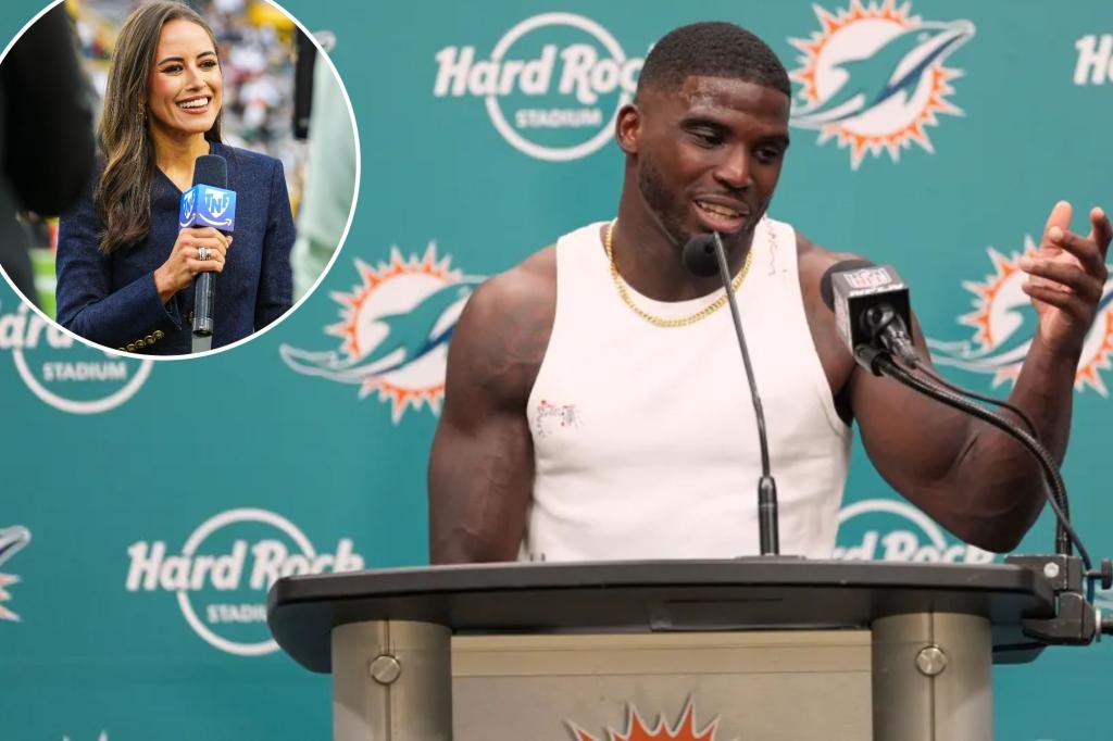Tyreek Hill's legal issues awkwardly mentioned during Dolphins game