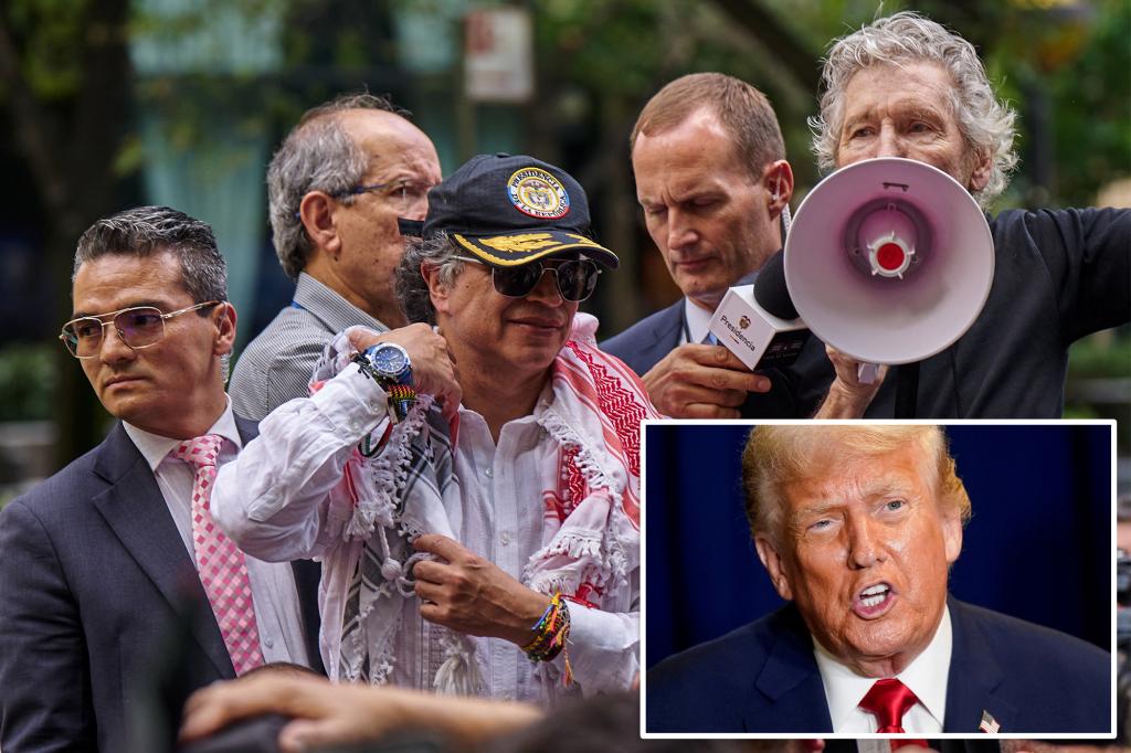 US plans to cancel visa of Colombian President Gustavo Petro following NYC protest with Roger Waters