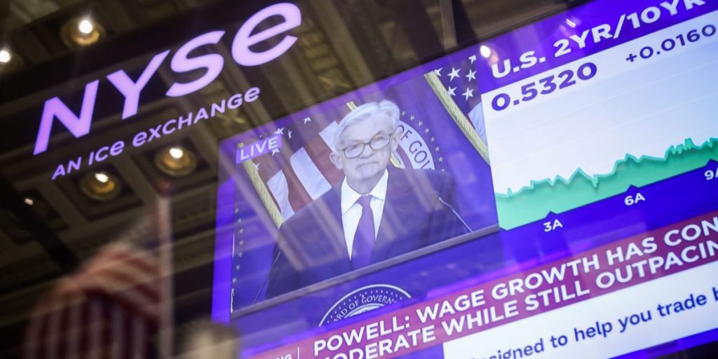 U.S. stocks are narrowing the gap with Europe's gains, and Powell hinted at a softer approach.