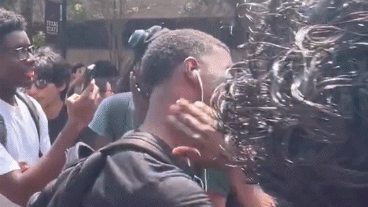 Video captures man reenacting Charlie Kirk murder at college vigil