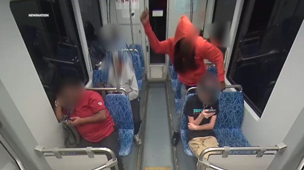 Video footage captures the stabbing of a Ukrainian refugee on a train in Charlotte.