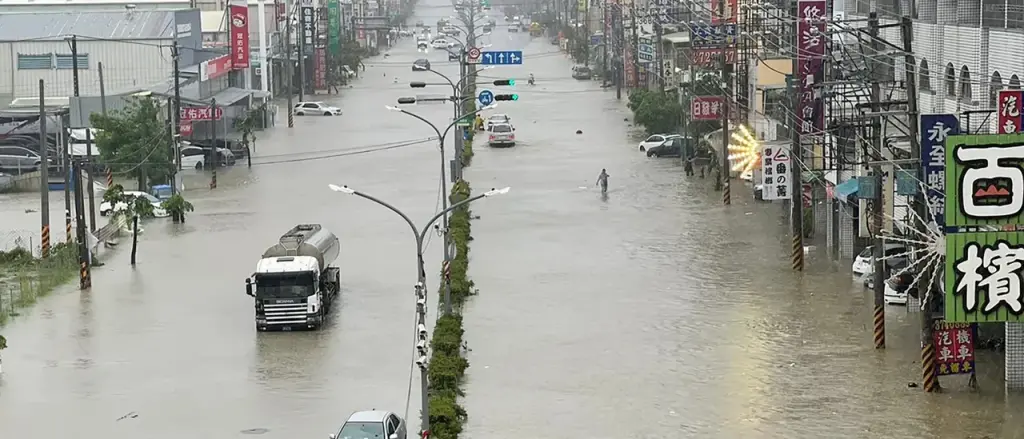 Videos Capture 'Super Typhoon' Devastating Taiwan, Sweeping Away Bridge