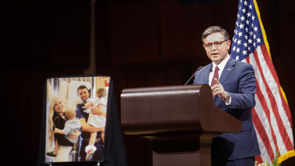 Vigil for Charlie Kirk as government funding dispute escalates