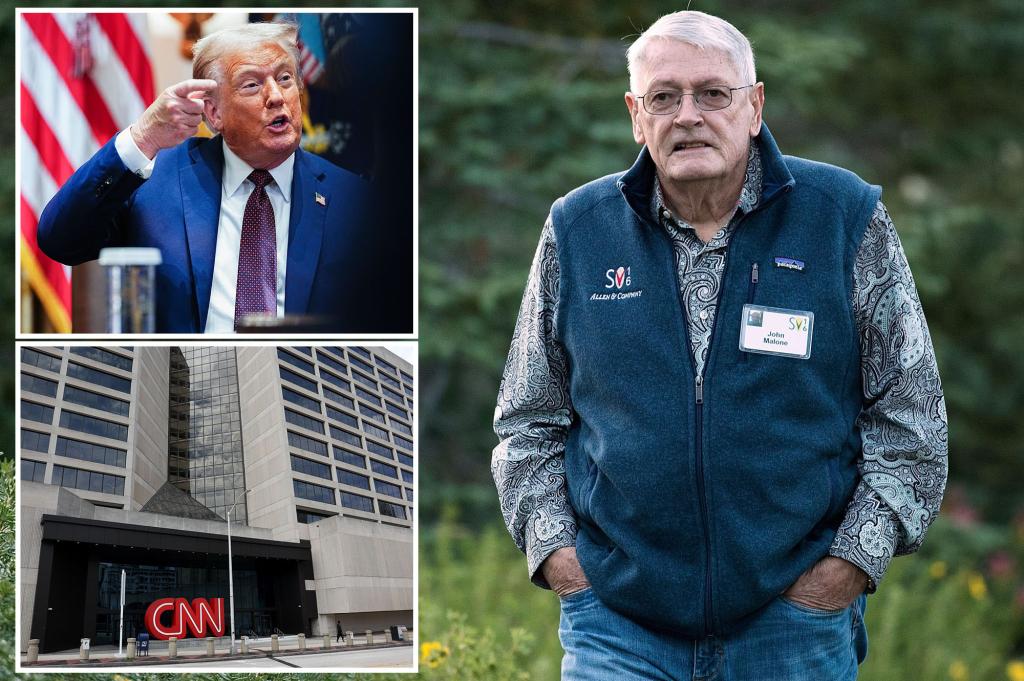 WBD chair emeritus John Malone describes CNN as 'biased to the left and against Trump'