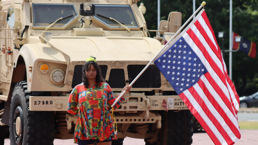 Washington D.C. residents march through the streets over Labor Day weekend to protest the Trump administration.