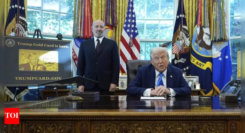 What does the Trump Gold card look like and how is it different from the Corporate Gold and Platinum options? It may cost up to $5 million.